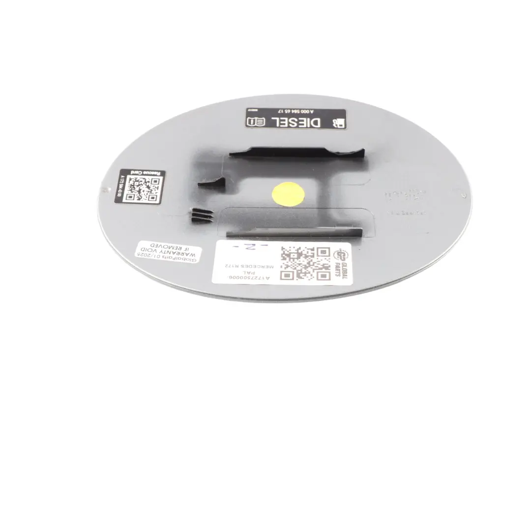 Flap Filler Cap Palladium Silver - 792 to Mercedes SLK R172 Fuel with Part number A1727500006 Mercedes SLK R172 Fuel Flap Filler Cap Palladium Silver - 792 - SKU A1727500006-PAL - Part number A1727500006