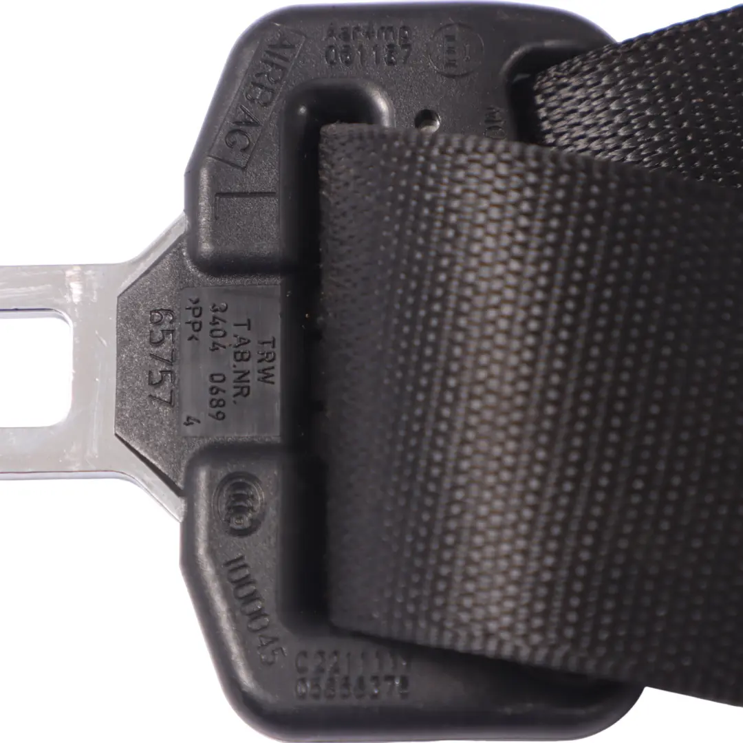 Interior Seat Belt Front Left N/S Black to Mercedes SLK R172 with Part number A1728602585 Mercedes SLK R172 Interior Seat Belt Front Left N/S Black - SKU A1728602585 - Part number A1728602585