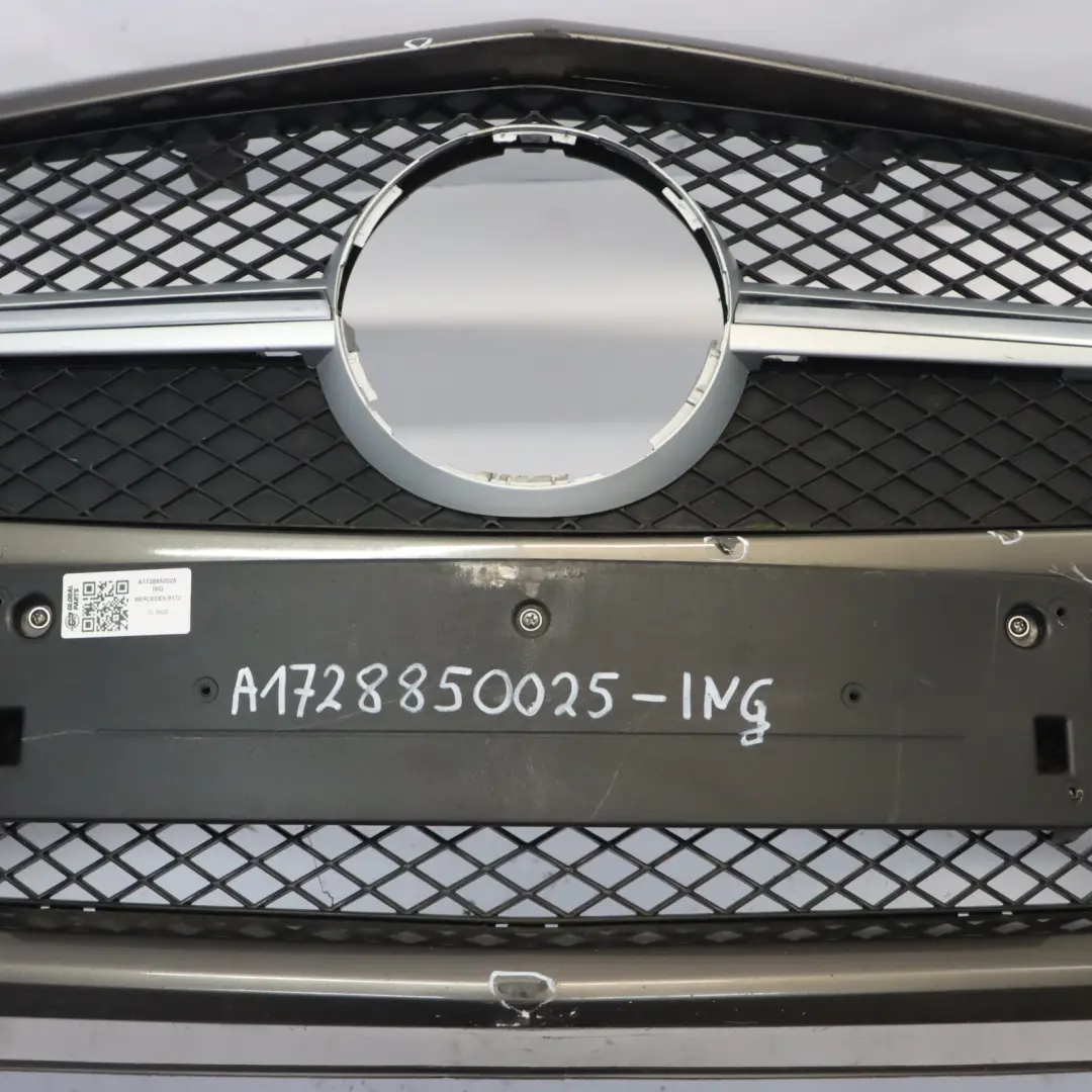 Mercedes SLK R172 Front Bumper Trim Panel Covering Indium Grey Metallic - 963 - SKU A1728850025-ING - Part number A1728850025