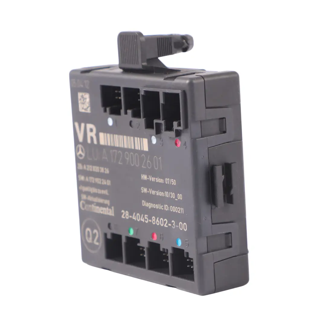 Modulo unità controllo porta anteriore destra per Mercedes SLK R172 con numero di parte A1729002601 Mercedes SLK R172 Modulo unità controllo porta anteriore destra - SKU A1729002601 - Numero di parte A1729002601