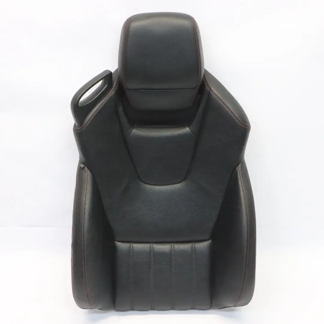 Front Seat Backrest Right O/S Leather Black Red Stitching to Mercedes SLK R172 with Part number A1729103601 Mercedes SLK R172 Front Seat Backrest Right O/S Leather Black Red Stitching - SKU A1729103601 - Part number A1729103601
