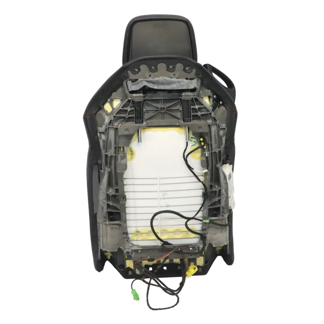 Schienale anteriore destro in pelle nero cuciture rosse per Mercedes SLK R172 con numero di parte A1729103601 Mercedes SLK R172 Schienale anteriore destro in pelle nero cuciture rosse - SKU A1729103601 - Numero di parte A1729103601