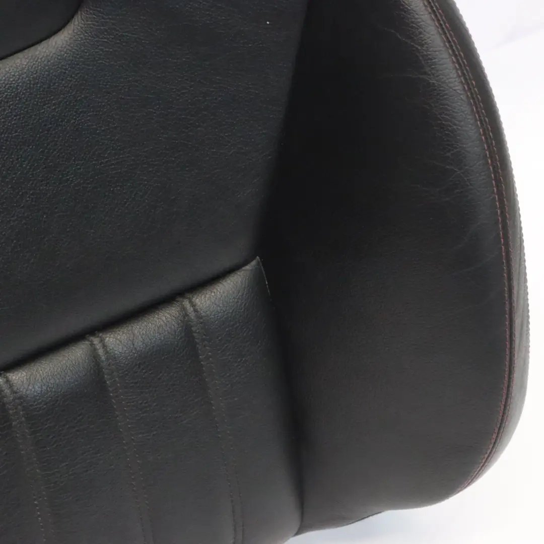 Mercedes SLK R172 Front Seat Backrest Right O/S Leather Black Red Stitching - SKU A1729103601 - Part number A1729103601