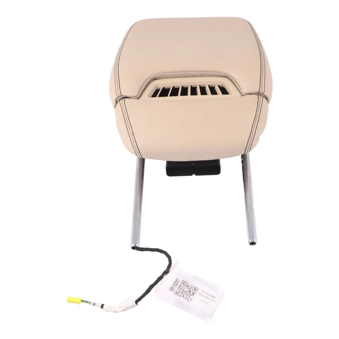 Head Restraint Front Seat Right O/S Leather Beige to Mercedes SLK R172 with Part number A1729700450 Mercedes SLK R172 Head Restraint Front Seat Right O/S Leather Beige - SKU A1729700450 - Part number A1729700450