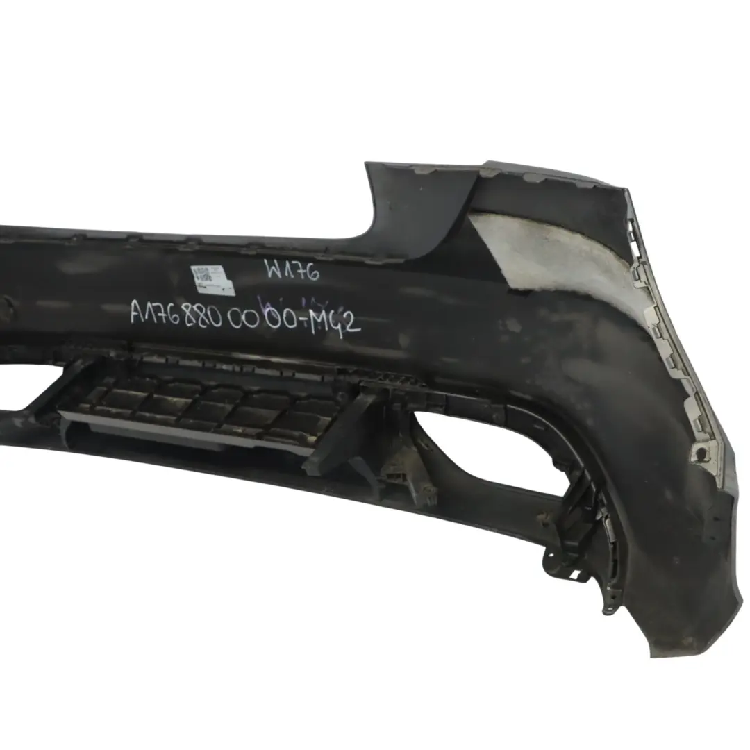 Bumper Rear Trim Panel Mountain Grey Metallic - 787 to Mercedes W176 with Part number A1768800000 Mercedes W176 Bumper Rear Trim Panel Mountain Grey Metallic - 787 - SKU A1768800000-MG2 - Part number A1768800000