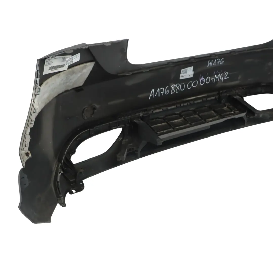 Bumper Rear Trim Panel Mountain Grey Metallic - 787 to Mercedes W176 with Part number A1768800000 Mercedes W176 Bumper Rear Trim Panel Mountain Grey Metallic - 787 - SKU A1768800000-MG2 - Part number A1768800000