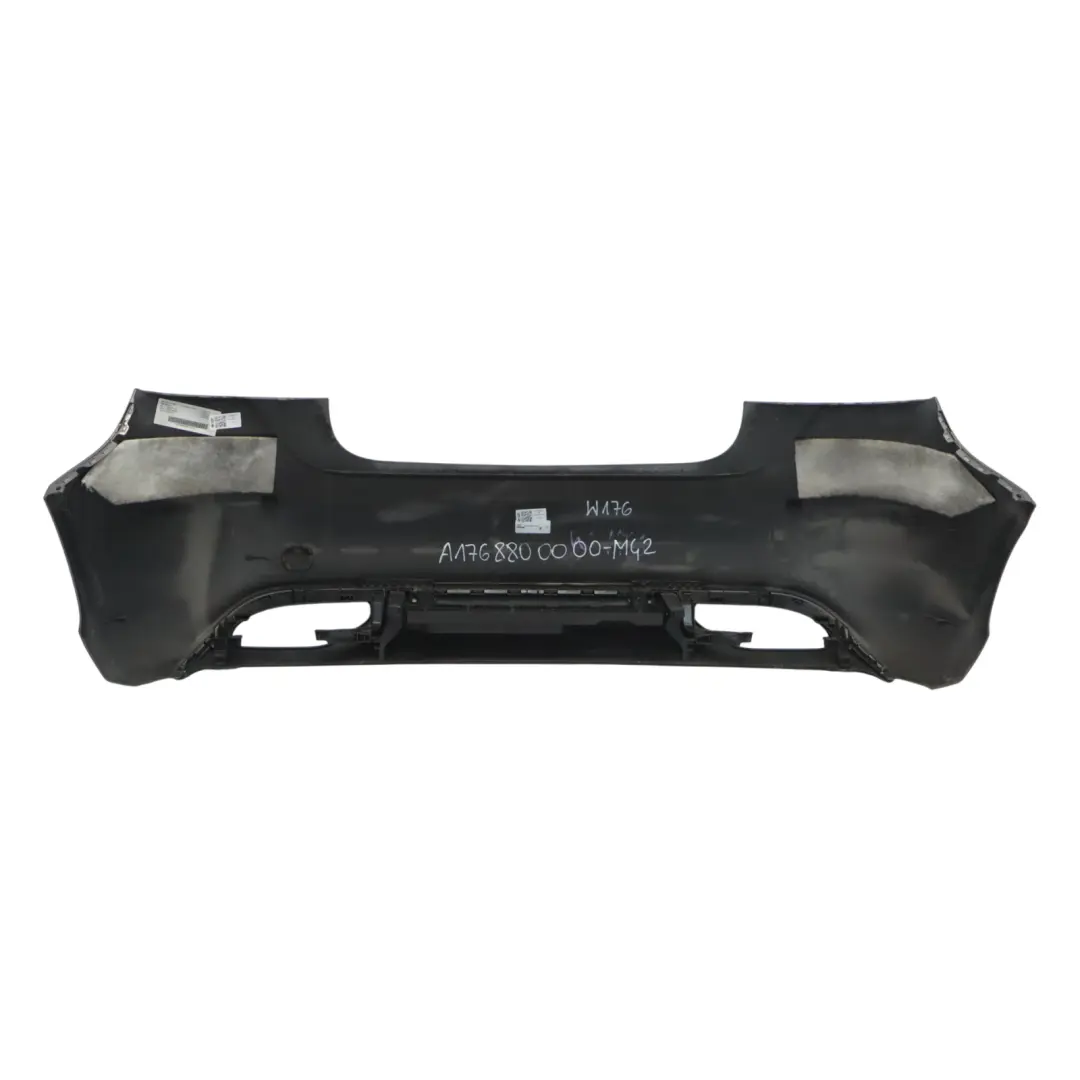 Bumper Rear Trim Panel Mountain Grey Metallic - 787 to Mercedes W176 with Part number A1768800000 Mercedes W176 Bumper Rear Trim Panel Mountain Grey Metallic - 787 - SKU A1768800000-MG2 - Part number A1768800000