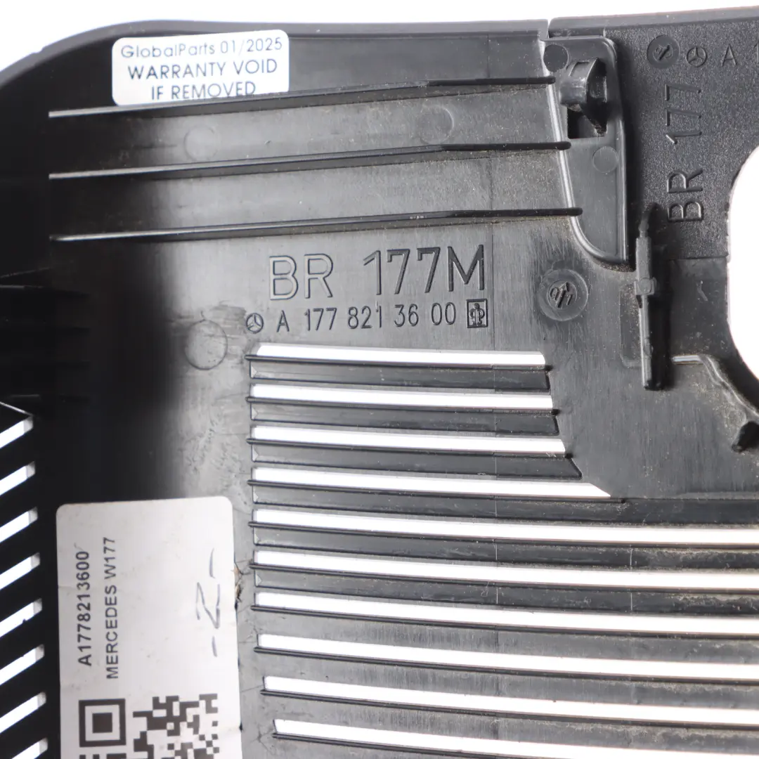 Mercedes C118 W177 Rückspiegel Abdeckung Innenverkleidung Schwarz - SKU A1778213600 - Teilenummer A1778213600