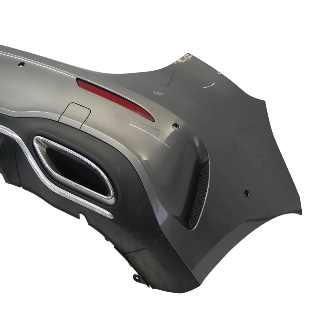 Bumper Rear Trim Panel Covering Mountain Grey Metallic - 787 to Mercedes W177 with Part number A1778800500 Mercedes W177 Bumper Rear Trim Panel Covering Mountain Grey Metallic - 787 - SKU A1778800500-MG - Part number A1778800500