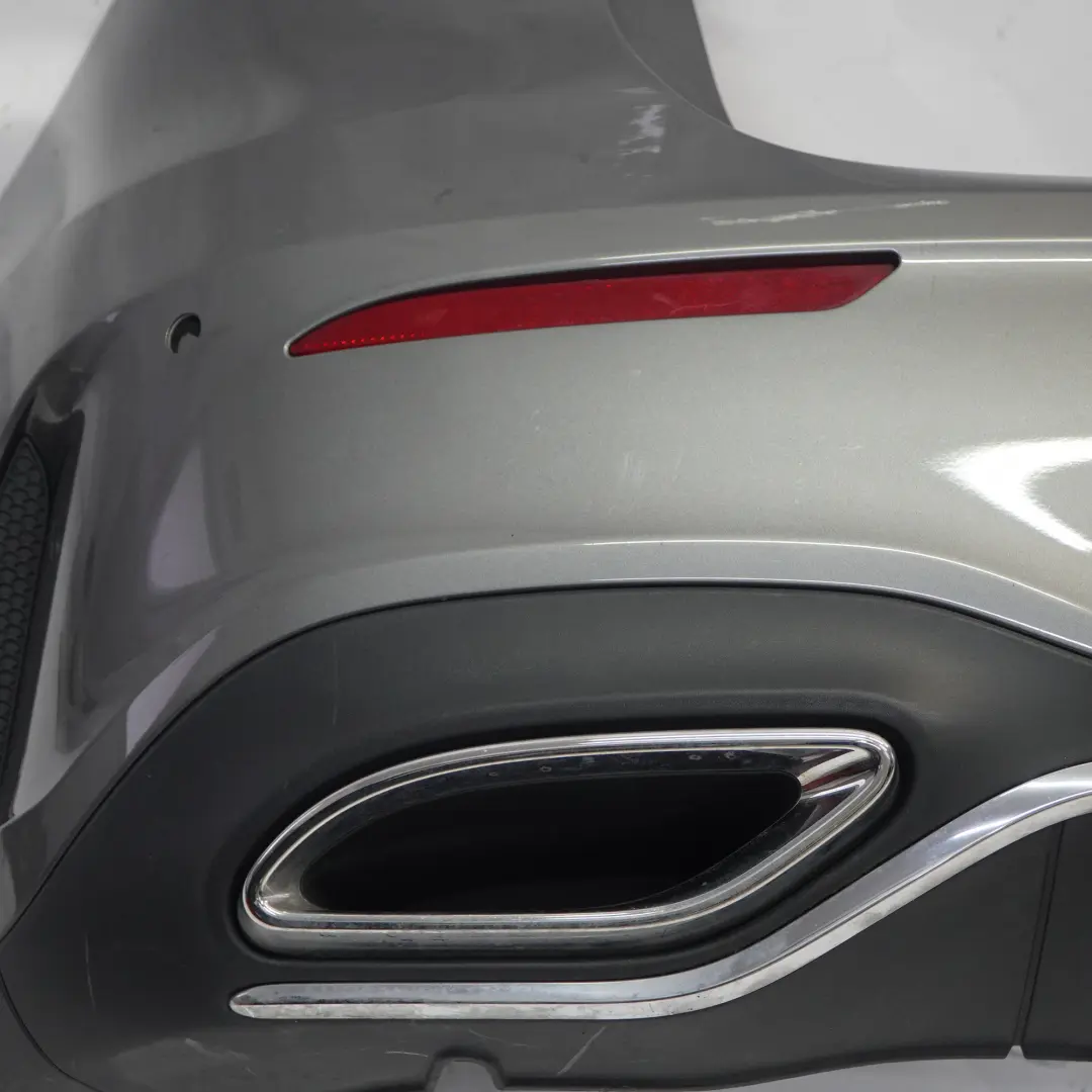 Bumper Rear Trim Panel Covering Mountain Grey Metallic - 787 to Mercedes W177 with Part number A1778800500 Mercedes W177 Bumper Rear Trim Panel Covering Mountain Grey Metallic - 787 - SKU A1778800500-MG - Part number A1778800500