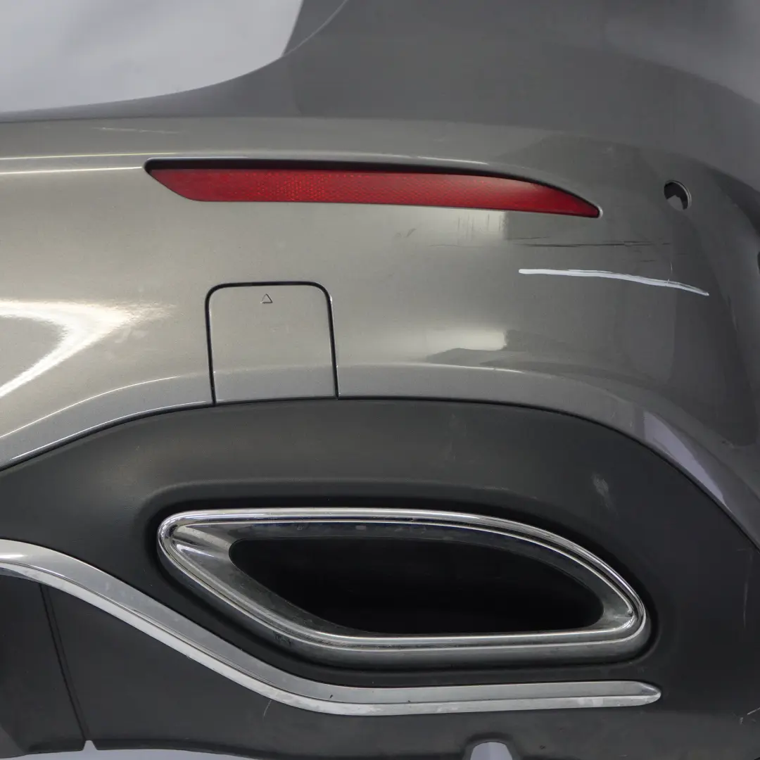 Bumper Rear Trim Panel Covering Mountain Grey Metallic - 787 to Mercedes W177 with Part number A1778800500 Mercedes W177 Bumper Rear Trim Panel Covering Mountain Grey Metallic - 787 - SKU A1778800500-MG - Part number A1778800500