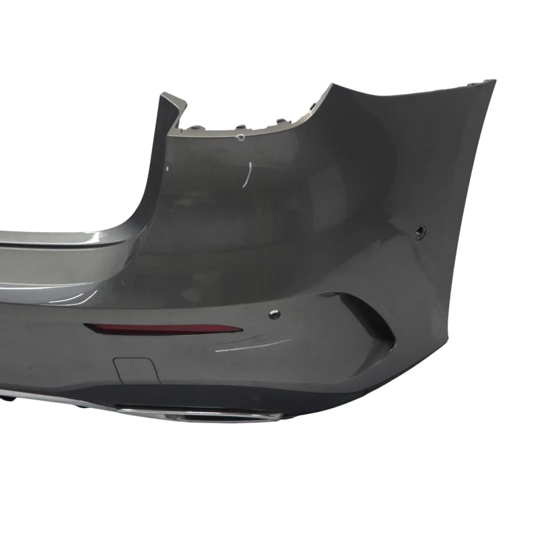 Bumper Rear Trim Panel Covering Mountain Grey Metallic - 787 to Mercedes W177 with Part number A1778800500 Mercedes W177 Bumper Rear Trim Panel Covering Mountain Grey Metallic - 787 - SKU A1778800500-MG - Part number A1778800500