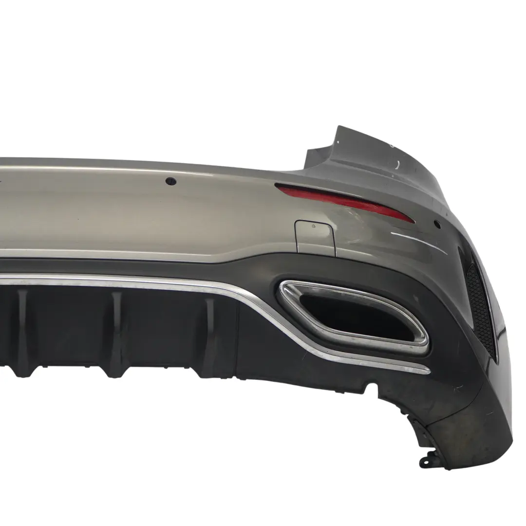 Bumper Rear Trim Panel Covering Mountain Grey Metallic - 787 to Mercedes W177 with Part number A1778800500 Mercedes W177 Bumper Rear Trim Panel Covering Mountain Grey Metallic - 787 - SKU A1778800500-MG - Part number A1778800500