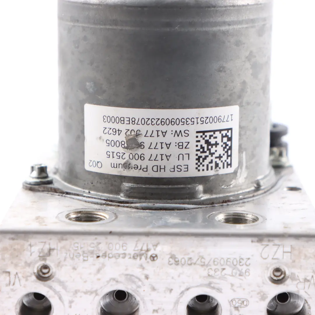 Pompa ABS Idraulica Modulatore Centralina per Mercedes W177 con numero di parte A1779002515 Mercedes W177 Pompa ABS Idraulica Modulatore Centralina - SKU A1779002515 - Numero di parte A1779002515