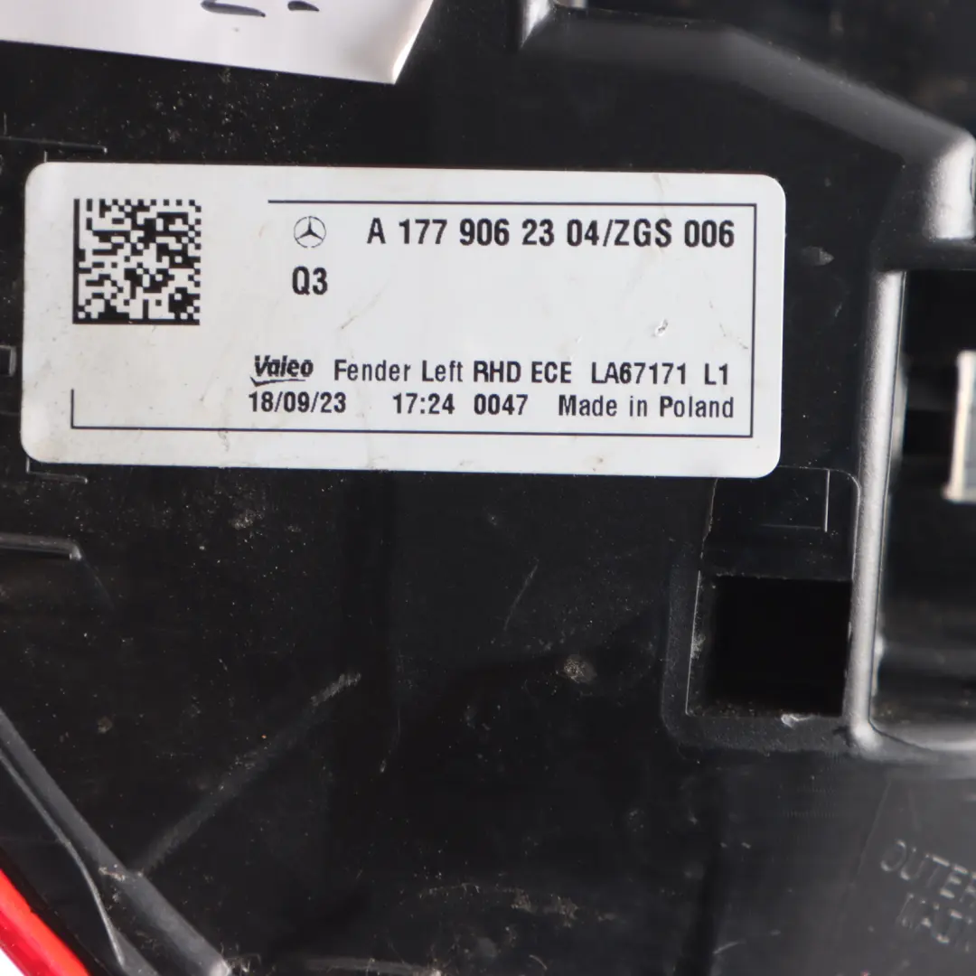 Tail Lamp Light Outer Left N/S to Mercedes W177 Rear with Part number A1779062304 Mercedes W177 Rear Tail Lamp Light Outer Left N/S - SKU RHD-A1779062304 - Part number A1779062304