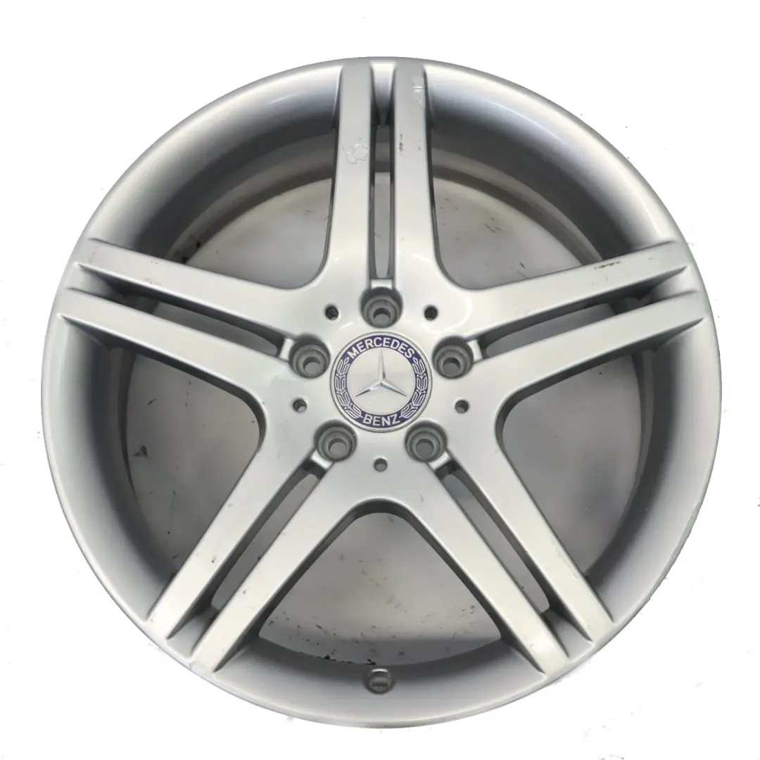Silberne Alufelge 18" ET:36 7,5J 5-Doppelspeiche für Mercedes W203 mit Teilenummer A2034015502 Mercedes W203 Silberne Alufelge 18" ET:36 7,5J 5-Doppelspeiche - SKU A2034015502-7 - Teilenummer A2034015502