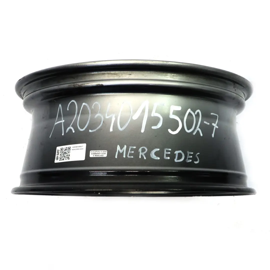 Cerchio in lega argento 18" ET:36 7,5J 5 doppie razze per Mercedes W203 con numero di parte A2034015502 Mercedes W203 Cerchio in lega argento 18" ET:36 7,5J 5 doppie razze - SKU A2034015502-7 - Numero di parte A2034015502