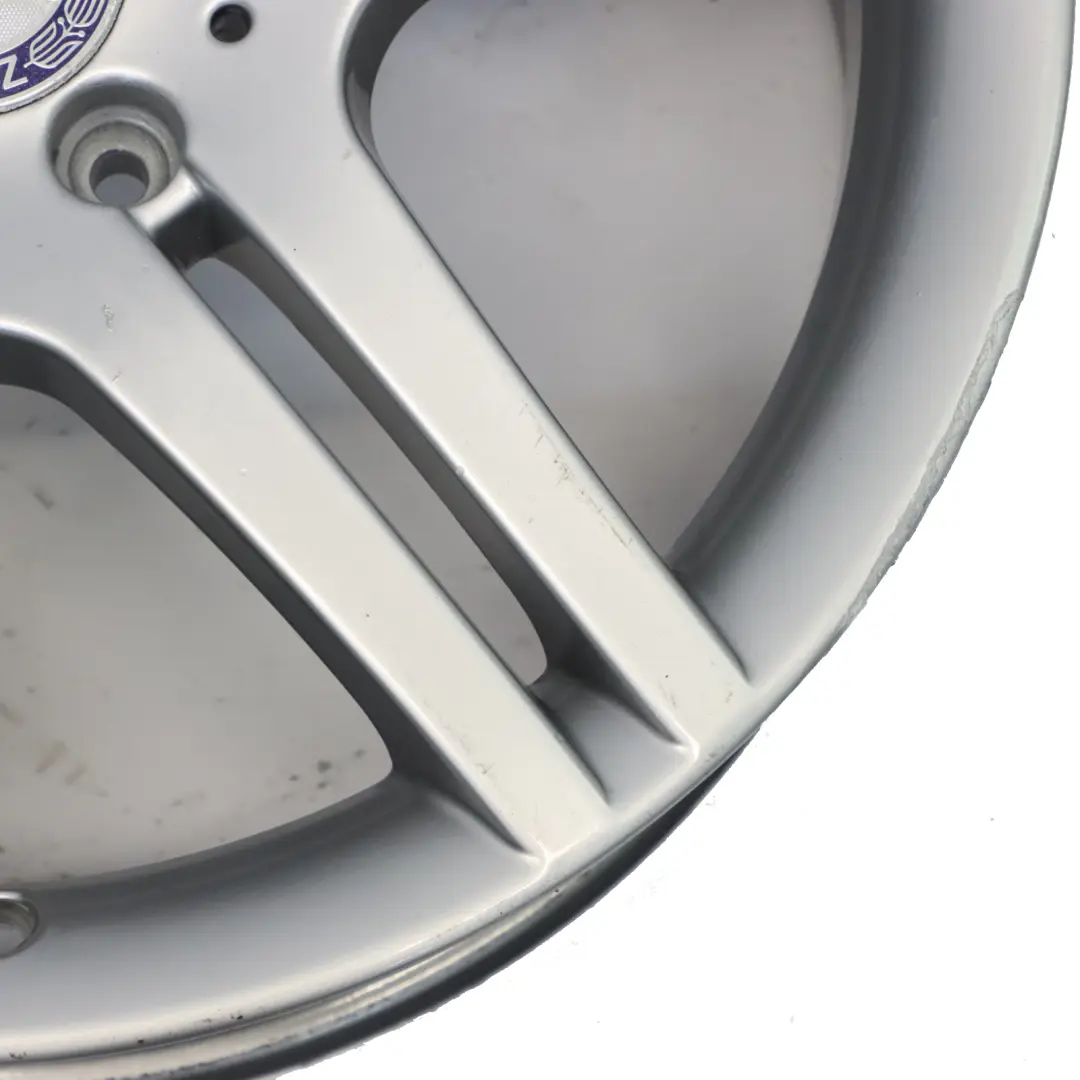 Cerchio in lega argento 18" ET:36 7,5J 5 doppie razze per Mercedes W203 con numero di parte A2034015502 Mercedes W203 Cerchio in lega argento 18" ET:36 7,5J 5 doppie razze - SKU A2034015502-7 - Numero di parte A2034015502