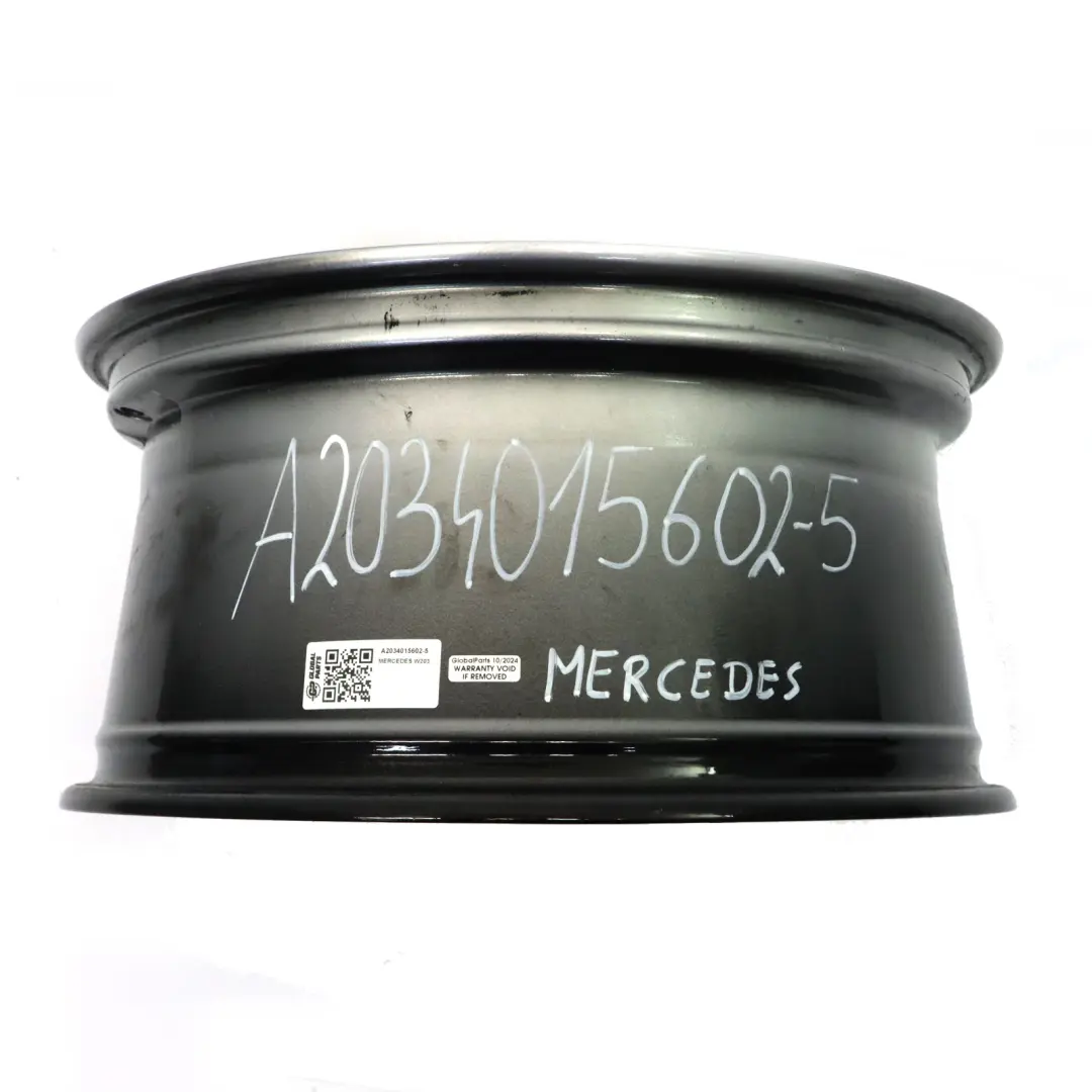 Mercedes W203 Rear Silver Wheel Rim 18" ET:30 8,5J 5-Double Spoke - SKU A2034015602-5 - Part number A2034015602