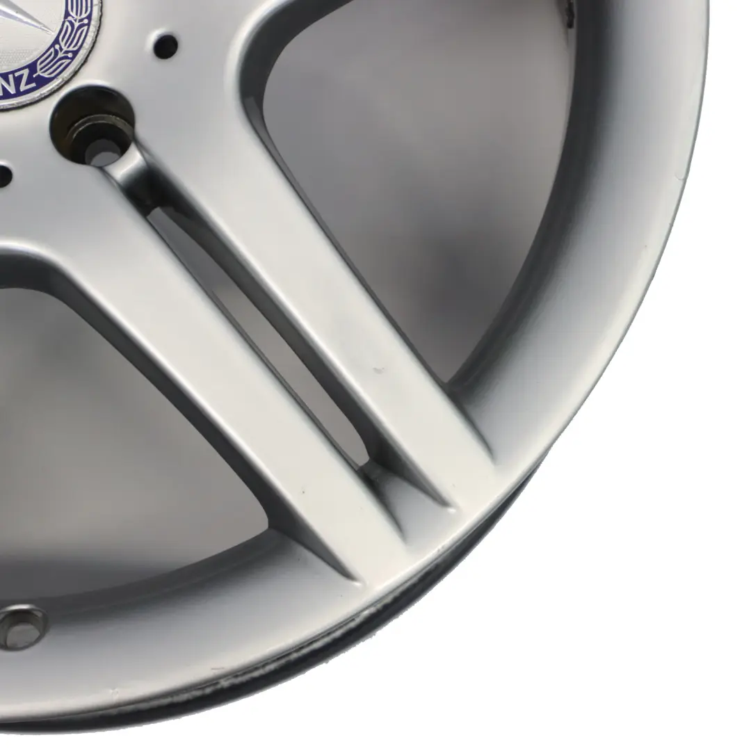 Mercedes W203 Rear Silver Wheel Rim 18" ET:30 8,5J 5-Double Spoke - SKU A2034015602-5 - Part number A2034015602