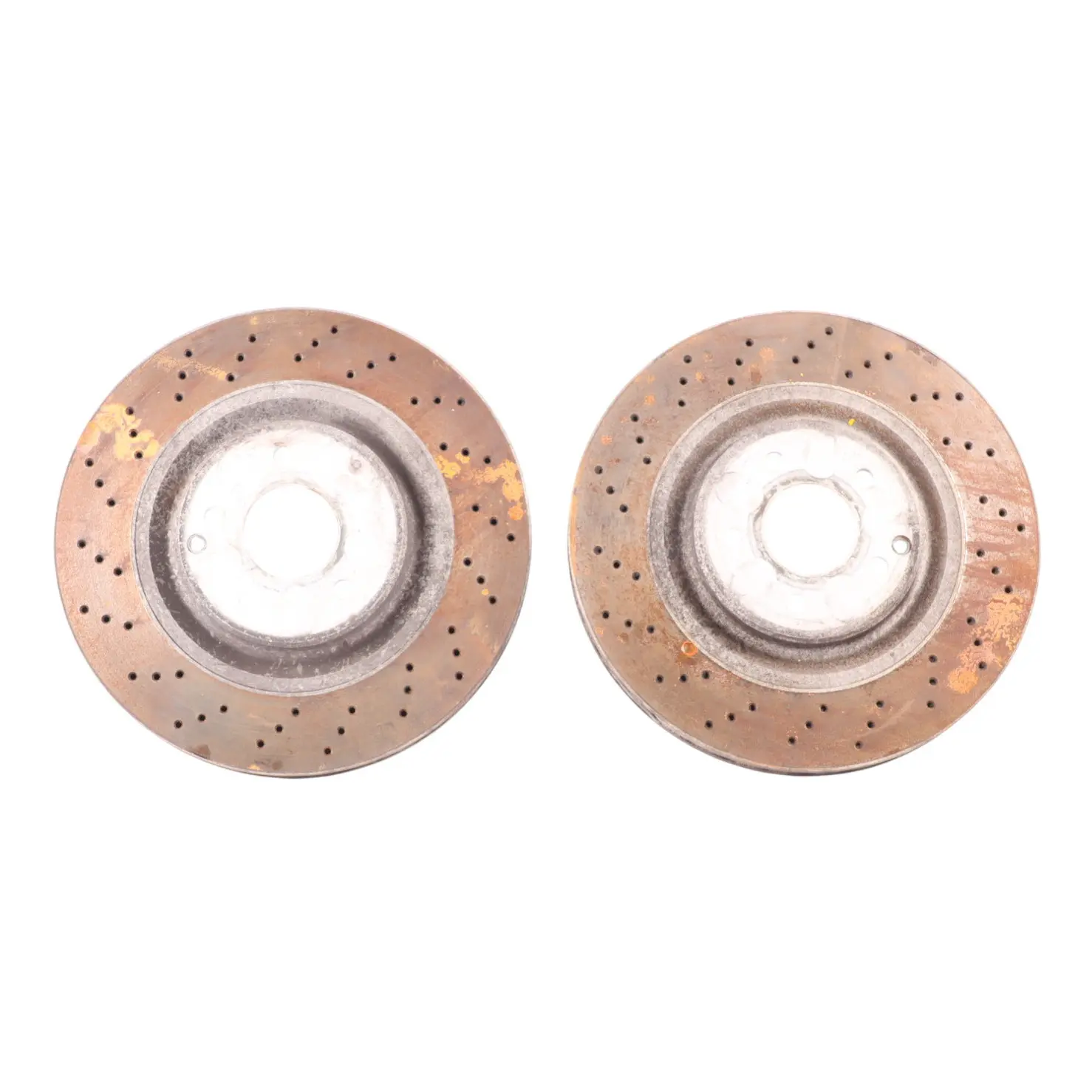 Mercedes W203 W209 Disco Freno Delantero Izquierdo Derecho Perforado Set