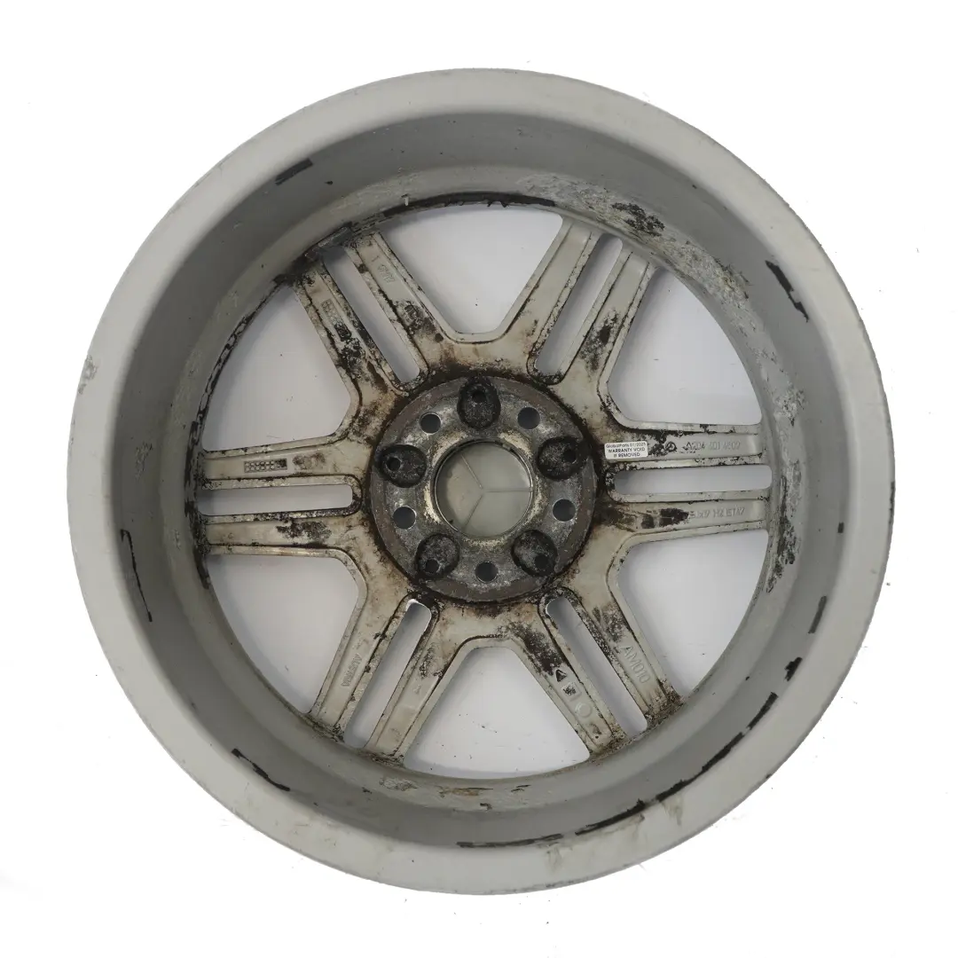 Double-Spoke Alloy Wheel Rim 17" ET:58 8,5J to Mercedes W204 AMG 6 with Part number A2044014602 Mercedes W204 AMG 6 Double-Spoke Alloy Wheel Rim 17" ET:58 8,5J - SKU A2044014602-6 - Part number A2044014602