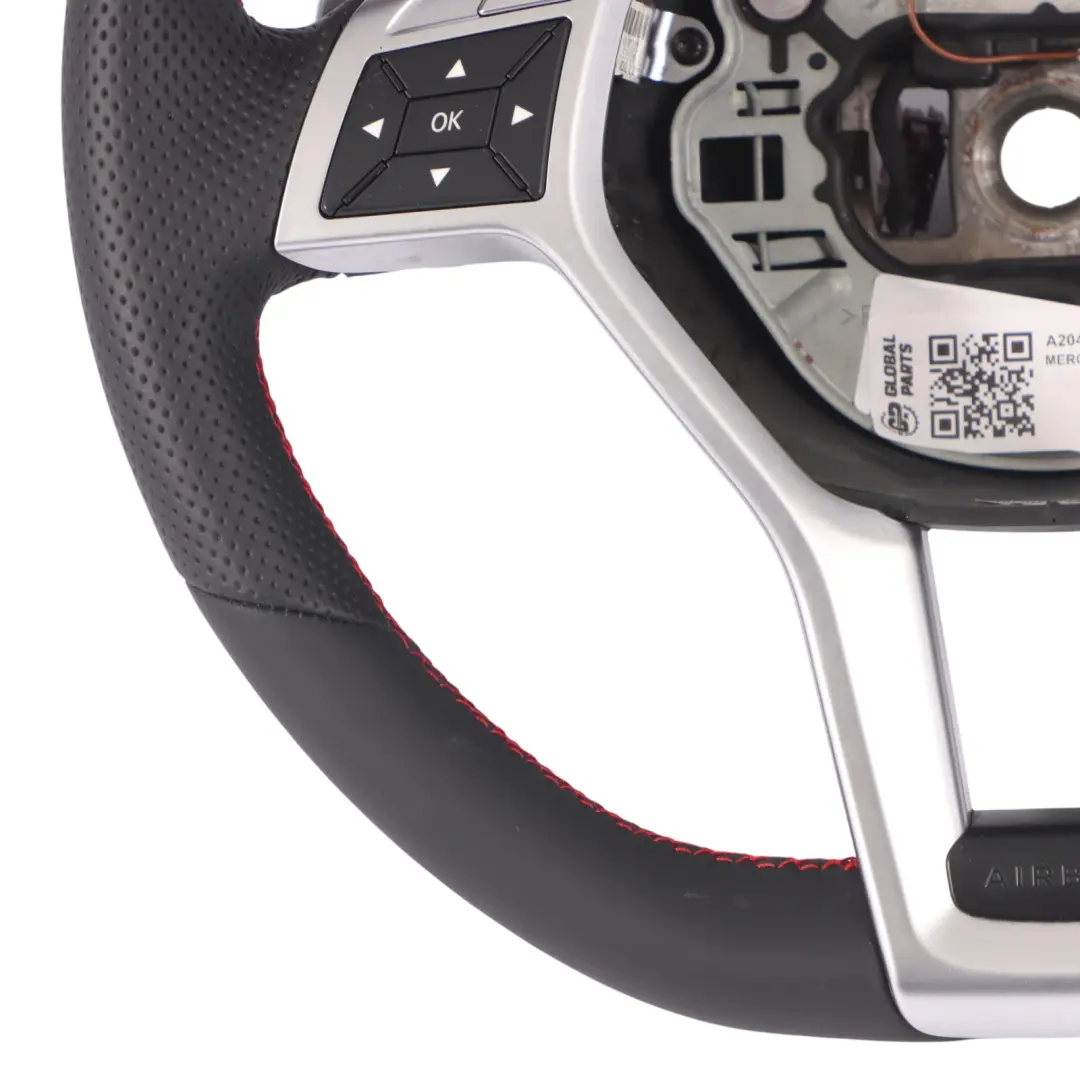 NUEVO Cuero Sport Palanca de Cambio Hilos Rojo para Volante Mercedes C207 W212 con número de pieza A2044605603 Volante Mercedes C207 W212 NUEVO Cuero Sport Palanca de Cambio Hilos Rojo - SKU A2044605603-1 - Número de pieza A2044605603