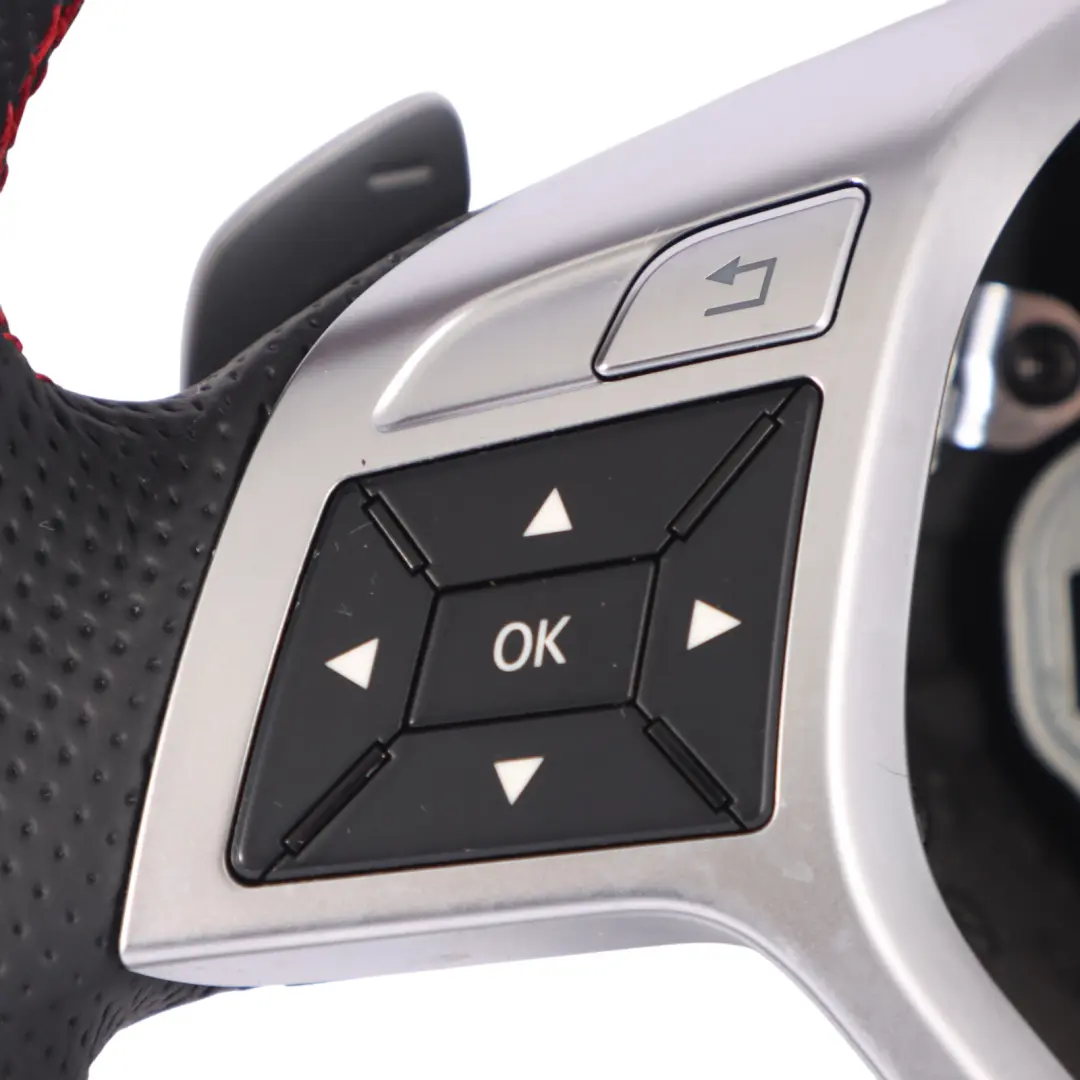 Steering Wheel Mercedes C207 W212 NEW Leather Sport Paddle Shift Red Threads to with Part number A2044605603 Steering Wheel Mercedes C207 W212 NEW Leather Sport Paddle Shift Red Threads - SKU A2044605603-1 - Part number A2044605603
