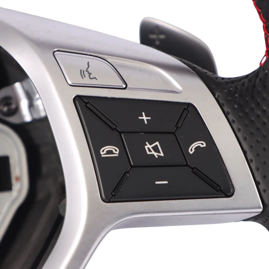  Steering Wheel Mercedes C207 W212 NEW Leather Sport Paddle Shift Red Threads - SKU A2044605603-1 - Part number A2044605603