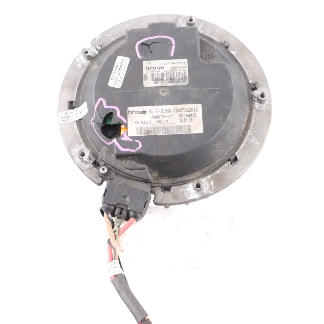 Ventilateur Refroidissement Moteur Radiateur A2045400788 Mercedes W204 W212 - SKU A2045000293-2 - Numéro de pièce A2045000293
