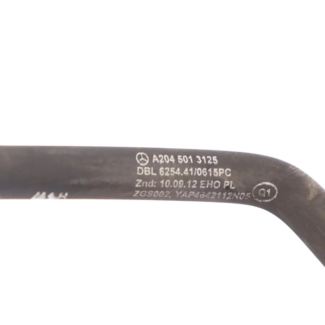 Mercedes W204 Tuyau de refroidissement Conduite d'eau du radiateur - SKU A2045013125 - Numéro de pièce A2045013125