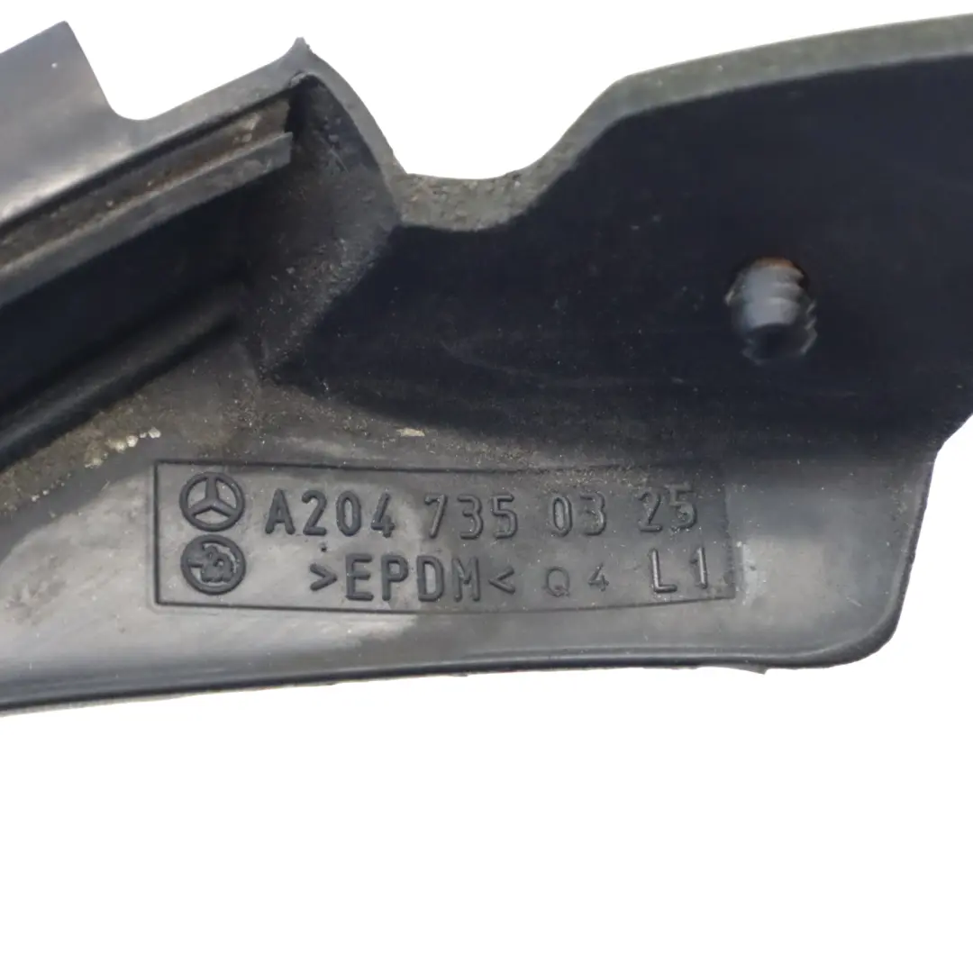Mercedes S204 Rear Door Window Frame Guide Rail Seal Rubber Left N/S - SKU A2047352525 - Part number A2047352525