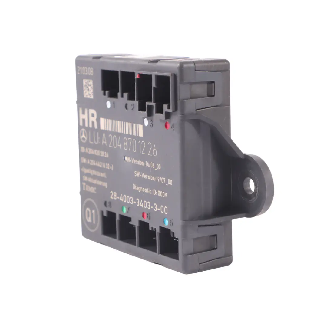 Module de porte arrière droite Control Unit ECU pour Mercedes S204 à propos du numéro de pièce A2048701226 Mercedes S204 Module de porte arrière droite Control Unit ECU - SKU A2048701226 - Numéro de pièce A2048701226