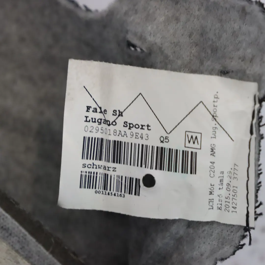 Backrest Cover Front Left Right N/O/S Heated Black Leather to Mercedes C207 AMG with Part number A2049109106 Mercedes C207 AMG Backrest Cover Front Left Right N/O/S Heated Black Leather - SKU A2049109106-4 - Part number A2049109106