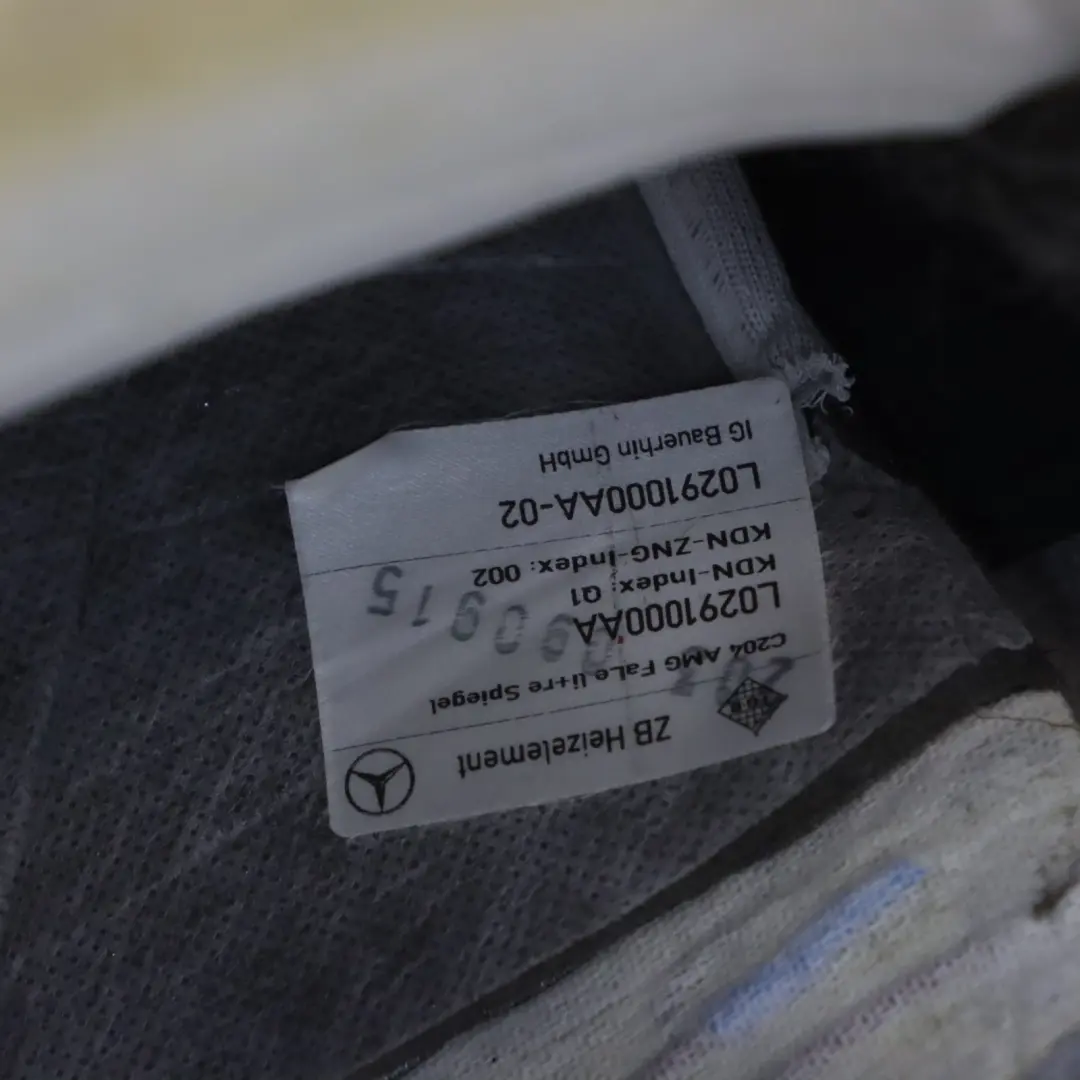 Backrest Cover Front Left Right N/O/S Heated Black Leather to Mercedes C207 AMG with Part number A2049109106 Mercedes C207 AMG Backrest Cover Front Left Right N/O/S Heated Black Leather - SKU A2049109106-4 - Part number A2049109106