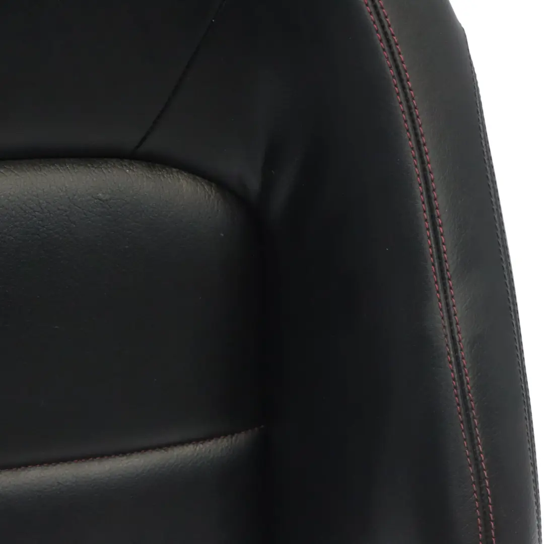 Backrest Front Left Right N/O/S Heated Black Leather Red to Mercedes C207 AMG Seat with Part number A2049109106 Mercedes C207 AMG Seat Backrest Front Left Right N/O/S Heated Black Leather Red - SKU A2049109106 - Part number A2049109106