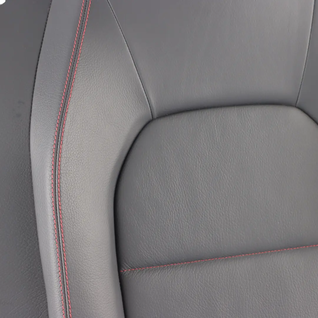 Backrest Mercedes C204 C207 Rear Left N/S Back Cover Leather Black Red to Seat with Part number A2049204702 Seat Backrest Mercedes C204 C207 Rear Left N/S Back Cover Leather Black Red - SKU A2049204702 - Part number A2049204702