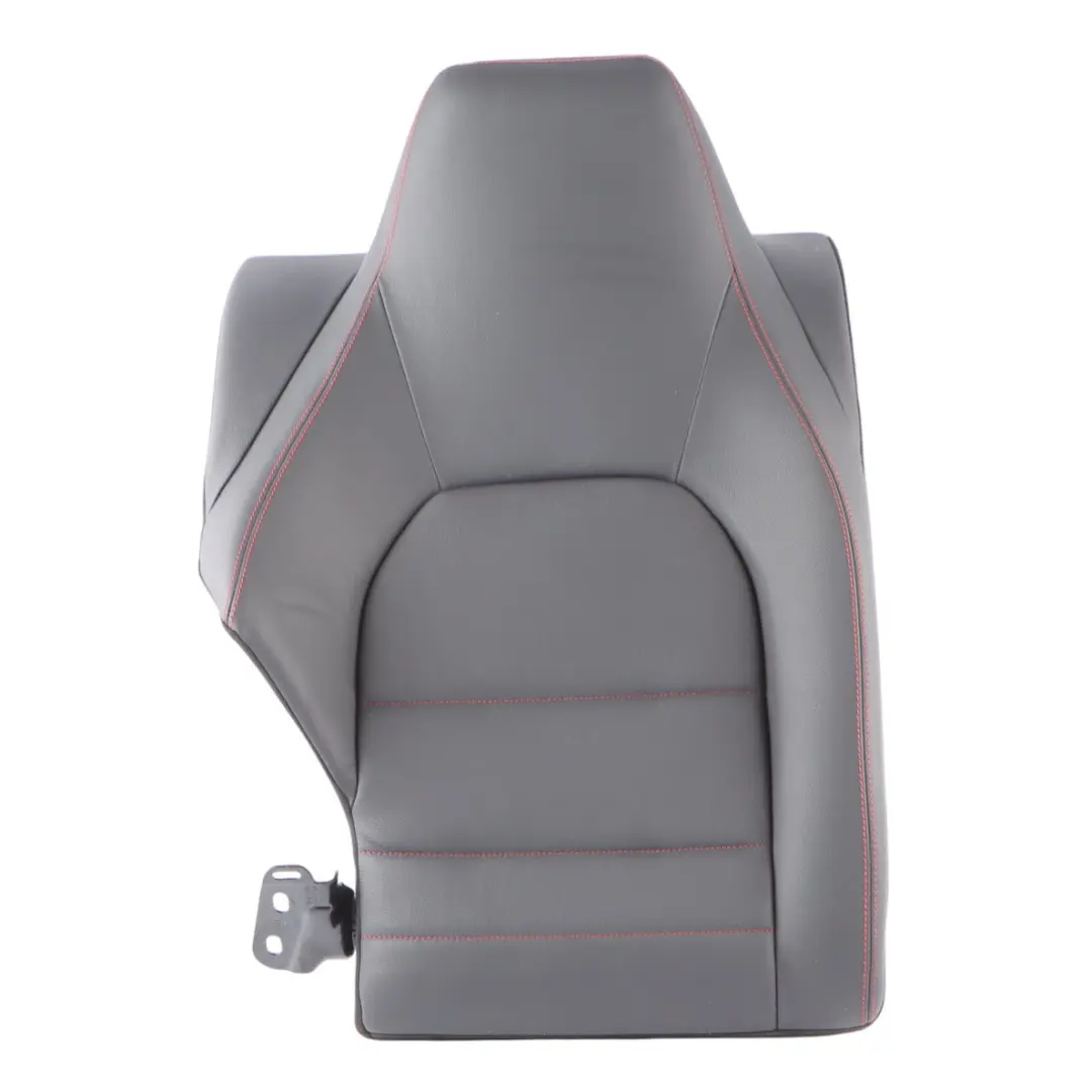 Seat Backrest Mercedes C204 C207 Rear Right O/S Back Cover Leather Black Red - SKU A2049204802 - Part number A2049204802