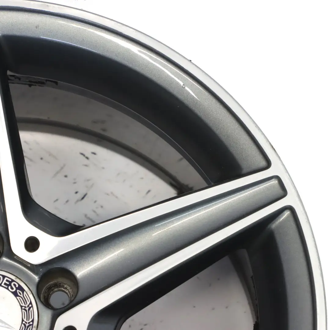 Himalaya Grey AMG Alloy Wheel Rim 5 Spoke 18" 8,5J to Mercedes W205 with Part number A2054011200 Mercedes W205 Himalaya Grey AMG Alloy Wheel Rim 5 Spoke 18" 8,5J - SKU A2054011200-3 - Part number A2054011200