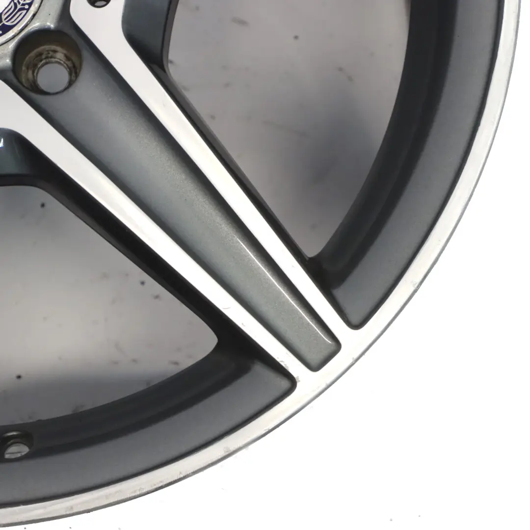 Himalaya Grey AMG Alloy Wheel Rim 5 Spoke 18" 8,5J to Mercedes W205 with Part number A2054011200 Mercedes W205 Himalaya Grey AMG Alloy Wheel Rim 5 Spoke 18" 8,5J - SKU A2054011200-3 - Part number A2054011200
