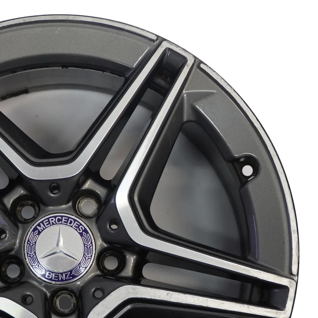 Mercedes W205 Rear Alloy Wheel Rim AMG 18" ET:49 8,5J 5 Double Spoke - SKU A2054019600-2 - Part number A2054019600
