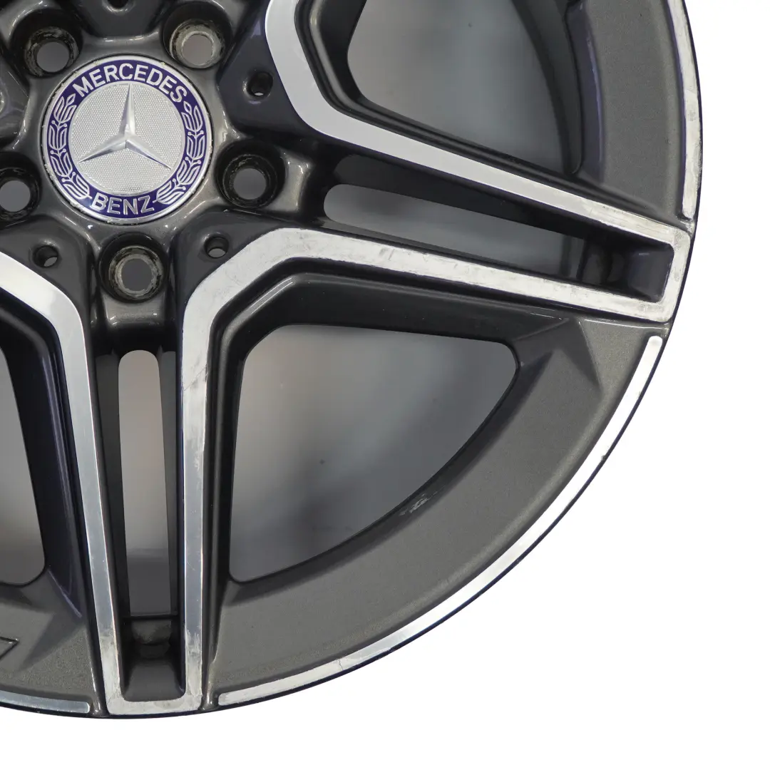 Mercedes W205 Rear Alloy Wheel Rim AMG 18" ET:49 8,5J 5 Double Spoke - SKU A2054019600-2 - Part number A2054019600
