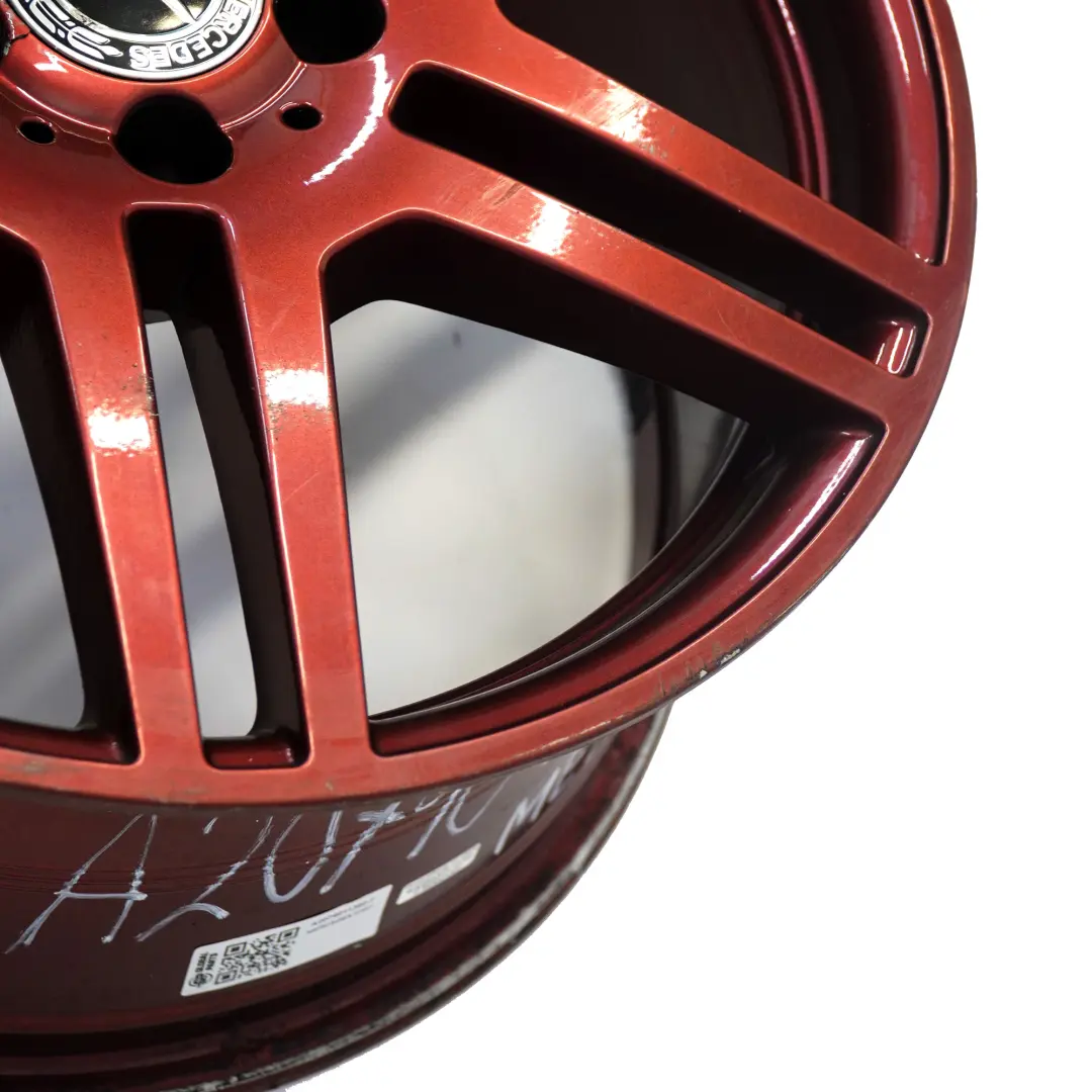 Cerchio in lega anteriore rosso 18" 8J ET:45 per Mercedes C207 A207 AMG con numero di parte A2074011302 Mercedes C207 A207 AMG Cerchio in lega anteriore rosso 18" 8J ET:45 - SKU A2074011302-7 - Numero di parte A2074011302