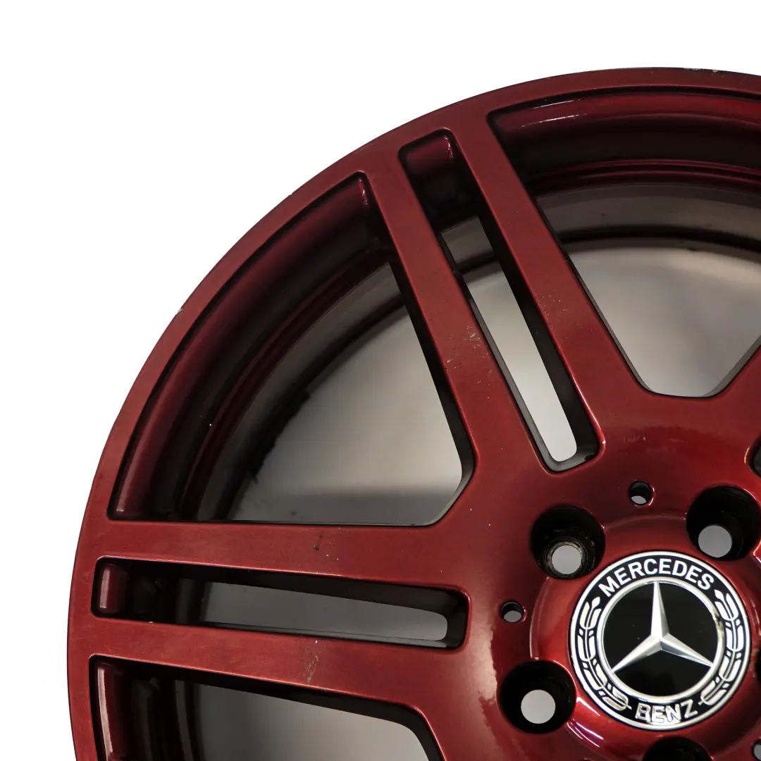 Mercedes C207 A207 AMG Front Red Alloy Wheel Rim 18" 8J ET:45 - SKU A2074011302-7 - Part number A2074011302