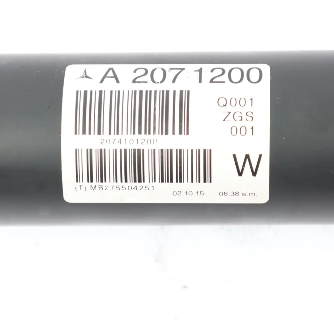 W207 Propshaft Drive Prop Shaft Automatic Transmission M276 to Mercedes with Part number A2074101200 Mercedes W207 Propshaft Drive Prop Shaft Automatic Transmission M276 - SKU A2074101200 - Part number A2074101200