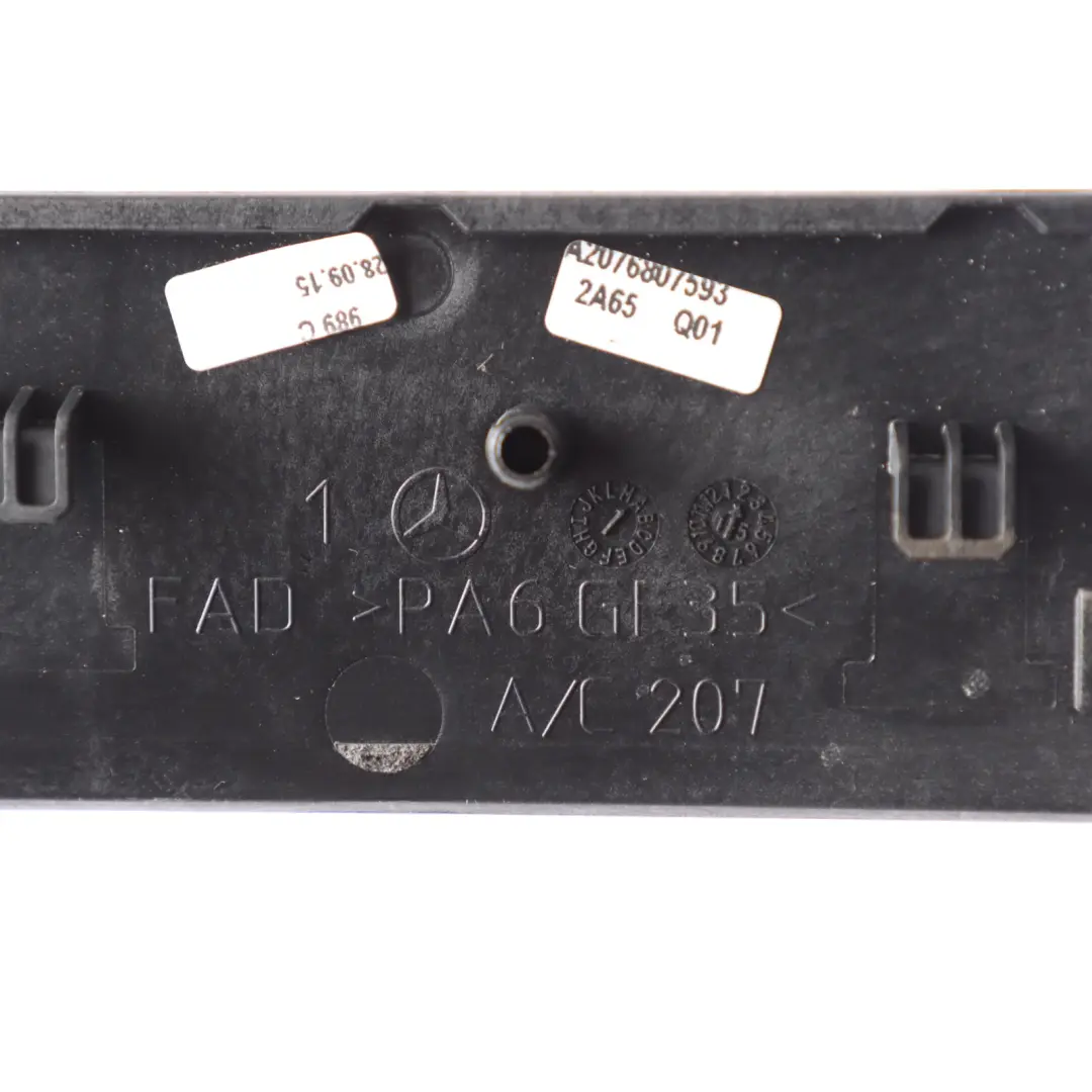 Dashboard Strip Centre Console Trims Door Cover to Mercedes C207 with Part number A2076807593 Mercedes C207 Dashboard Strip Centre Console Trims Door Cover - SKU A2076807593 - Part number A2076807593