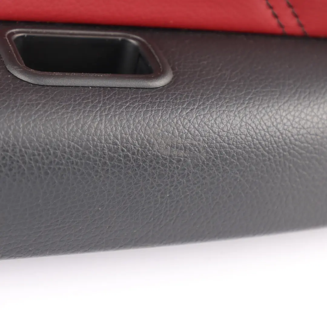 Lateral Panel Left N/S Trim Covering Leather Black Red to Mercedes C207 Rear with Part number A2076908725 Mercedes C207 Rear Lateral Panel Left N/S Trim Covering Leather Black Red - SKU A2076908725 - Part number A2076908725