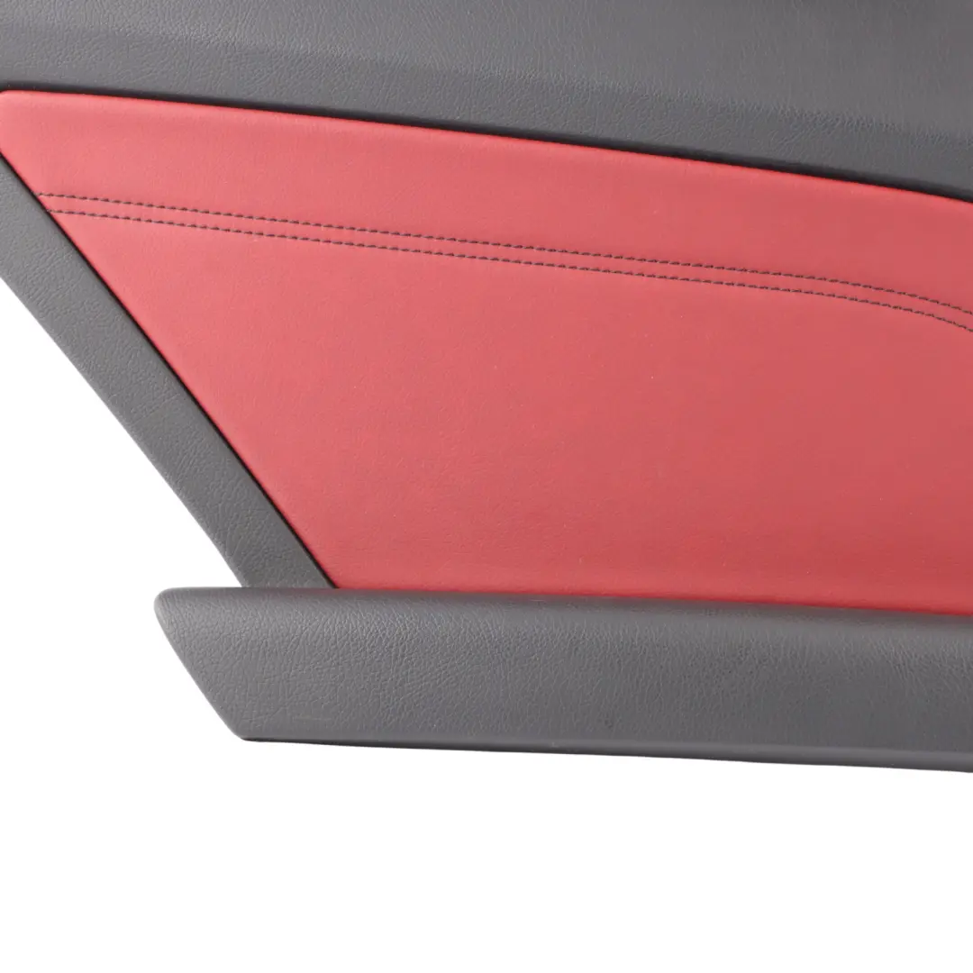 Mercedes C207 Rear Lateral Panel Left N/S Trim Covering Leather Black Red - SKU A2076908725 - Part number A2076908725