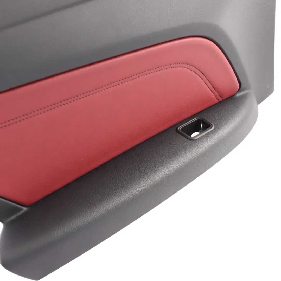 Lateral Panel Left N/S Trim Covering Leather Black Red to Mercedes C207 Rear with Part number A2076908725 Mercedes C207 Rear Lateral Panel Left N/S Trim Covering Leather Black Red - SKU A2076908725 - Part number A2076908725