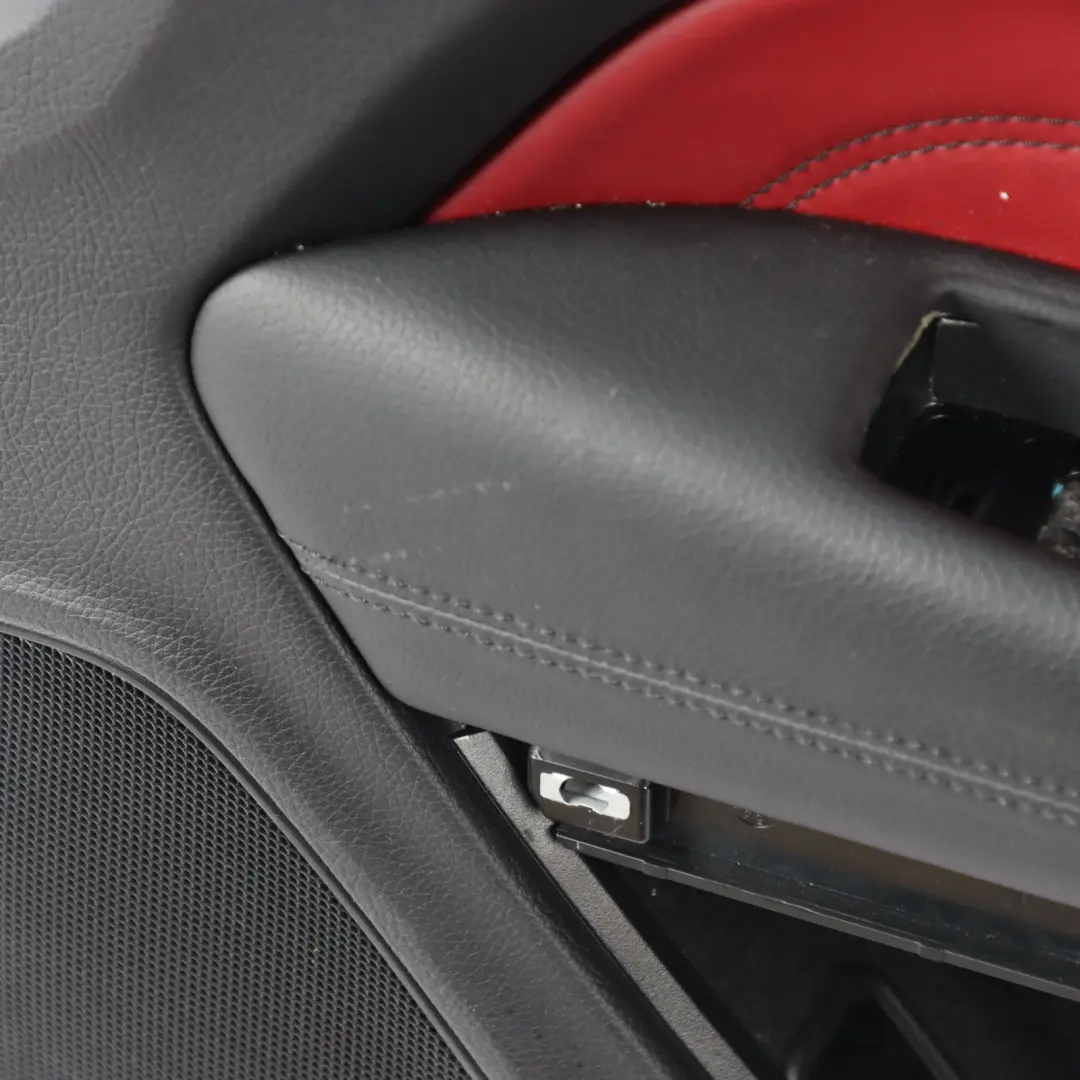 Mercedes C207 Coupe Door Card Front Right O/S Red Leather Trim Panel - SKU A2077203270 - Part number A2077203270
